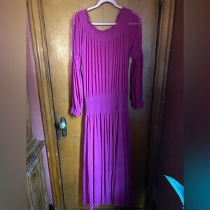 Newport News Mesh Elasticized off the shoulder Dress